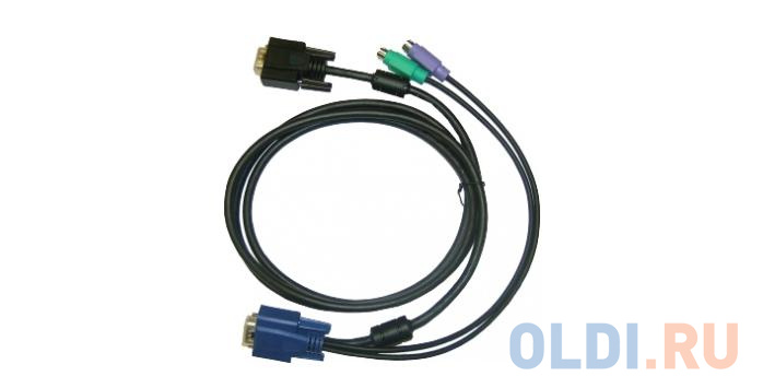 Набор кабелей D-LINK DKVM-IPCB5 Кабель для KVM-переключателей DKVM-IP8 длиной 5 м с разъемами PS2 кабель d link 1 8 м dkvm cb a4a