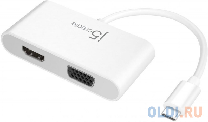 

Переходник j5create USB-C на VGA & HDMI