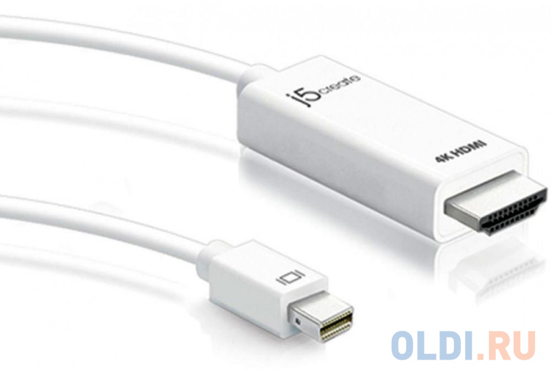 

Кабель j5create Mini DisplayPort на 4K HDMI.
