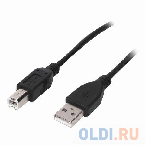 

Кабель USB 2.0 AM-BM, 1,5 м, SONNEN, медь, для подключения периферии, черный, 513118