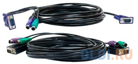 D-Link DKVM-CB3/A3A Кабель KVM длиной 3 м с разъемами PS2 кабель dac qsfp28 to 4 sfp28 5m qsfp28 4xsfp28 dac 5m lr link
