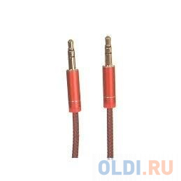 LDNIO LD_B4535 LS-Y01/ AUX аудио кабель/3.5 mm jack - 3.5 mm jack/ 1m/ позолоченные контакты/ Red