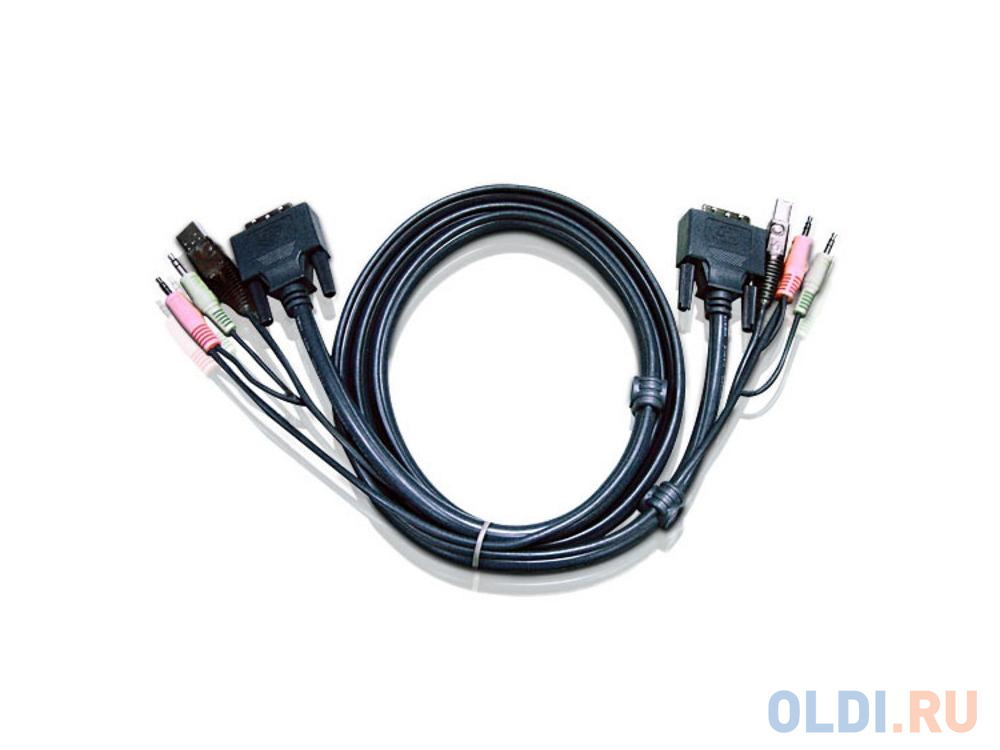Кабель ATEN 2L-7D02UD DVI/USB B/MC.SP-DVI/USB A 1.8м кабель aten ka7177 ax kvm usb