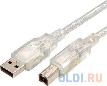 

Кабель VCOM USB 2.0 AM/BM 5.0m (VUS6900-5.0MTP) прозрачная изоляция