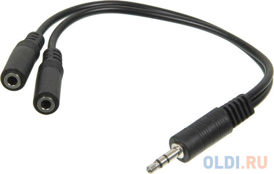 Адаптер аудио Ningbo 2xJack 3.5 (f)/Jack 3.5 (m) 0.2м. (JAAC170) кабель разветвитель аудио сигнала cablexpert джек3 5 папа 2х джек3 5 мама 10см cca 415 0 1m