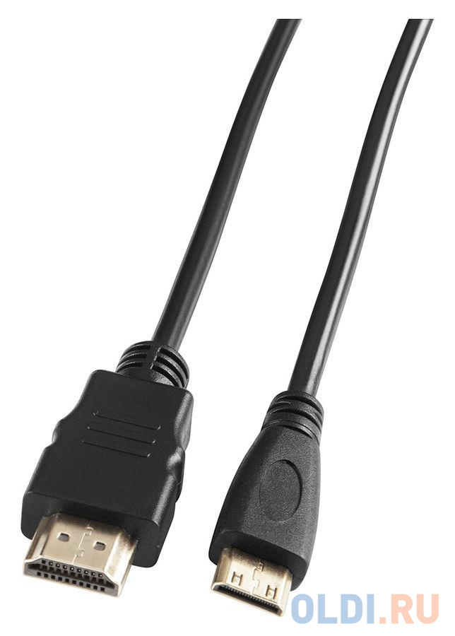 Кабель аудио-видео Buro mini-HDMI (m)/HDMI (m) 5м. черный (BHP-MINHDMI-5) фото