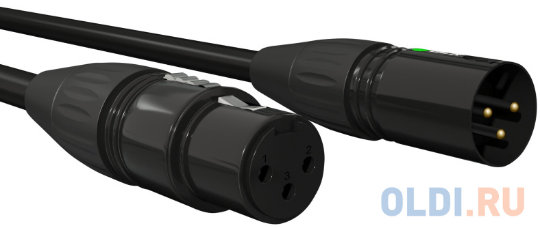 GCR Кабель 1.5m микрофонный XLR M / XLR F , черный, AL case черный, GCR-53353 GCR Кабель 1.5m микрофонный XLR M / XLR F , черный, AL case черный, GCR-53353 фото