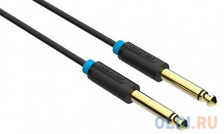 Кабель соединительный 1.5м Vention 6.35 Jack (M) - 6.35 Jack (M) BAABG фото
