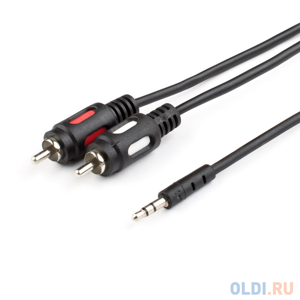Аудио-кабель 7.5 m (mini-Jack3.5(m) <=> 2RCA(m), стерео, пакет), цвет черный