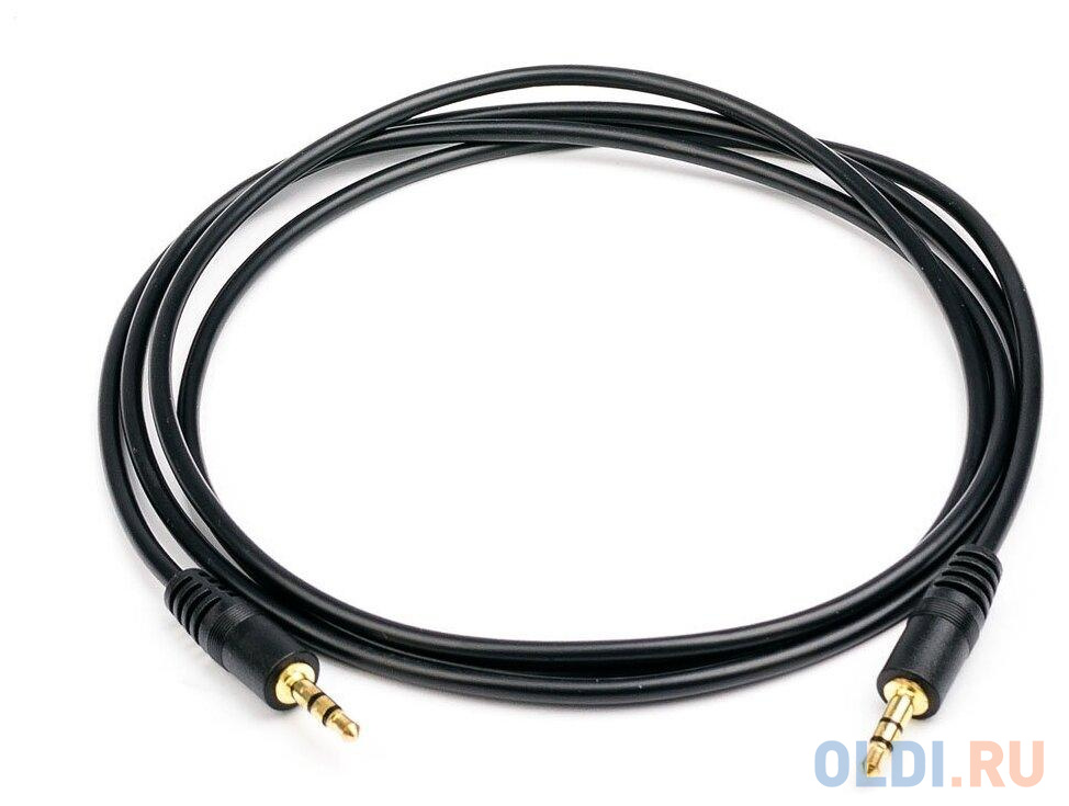 Аудио-кабель 1.5 m Jack3.5(m)/Jack3.5(m), цвет черный AT1008 - фото 1