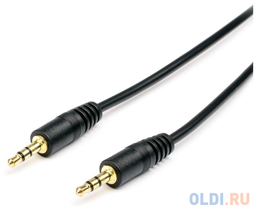 Аудио-кабель 1.5 m Jack3.5(m)/Jack3.5(m), цвет черный AT1008 - фото 3