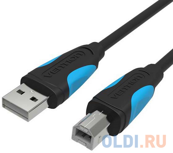 Кабель Vention USB 2.0 AM/BM  - 8м. Черный