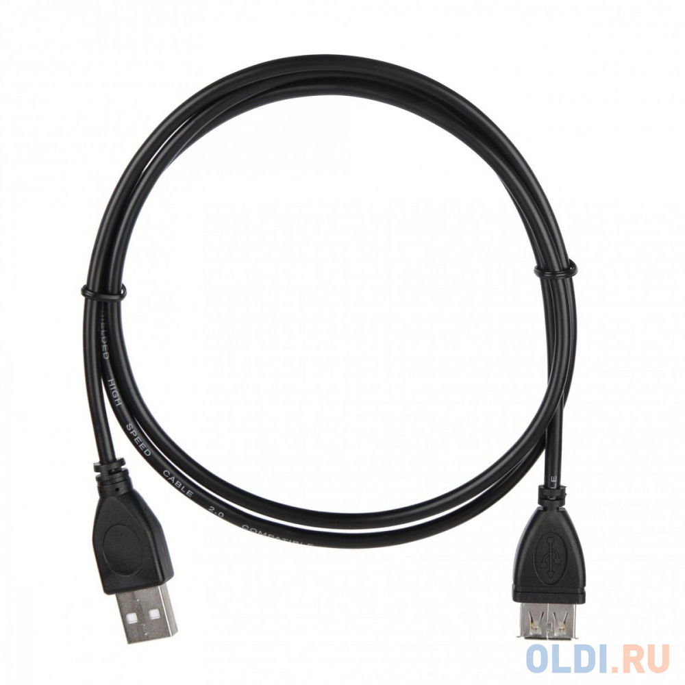 Кабель ACD-U2AAF-10L [ACD-U2AAF-10L] USB 2.0, A male - A feмale, ТТХ: (7/0.12BC+PE)*1P+(7/0.12BC+PE)*2C+7/0.12BC+AL+PVC OD4.0, Черный, 1м  (742040)