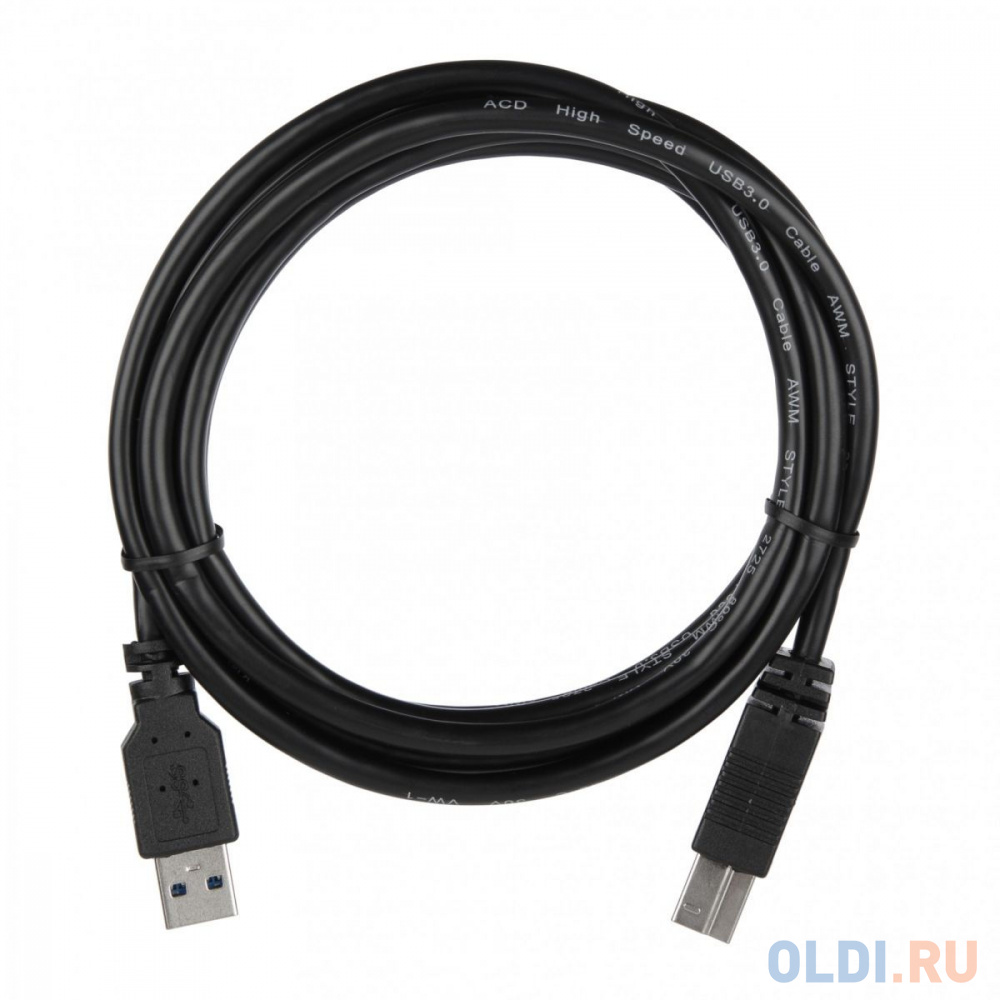 Кабель ACD-U3ABM-20L [ACD-U3ABM-20L] USB 3.0, A male - B male, ТТХ: (7/0.12BC+HDPE)*1P+[(7/0.12BC+HDPE)*2C+7/0.12BC+AL]*2P +7/0.16BC*2C+AL+7/0.12BC+B(