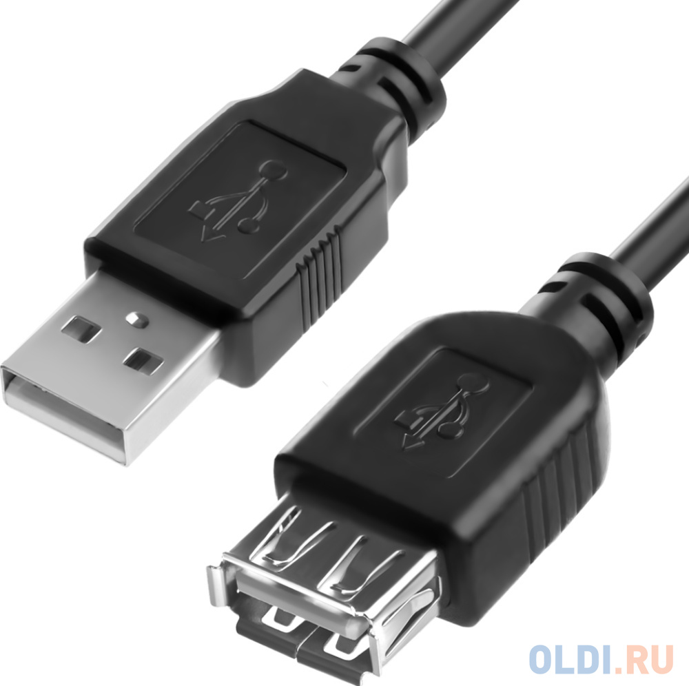 

Удлинитель 1.8m USB 2.0, AM/AF, черный