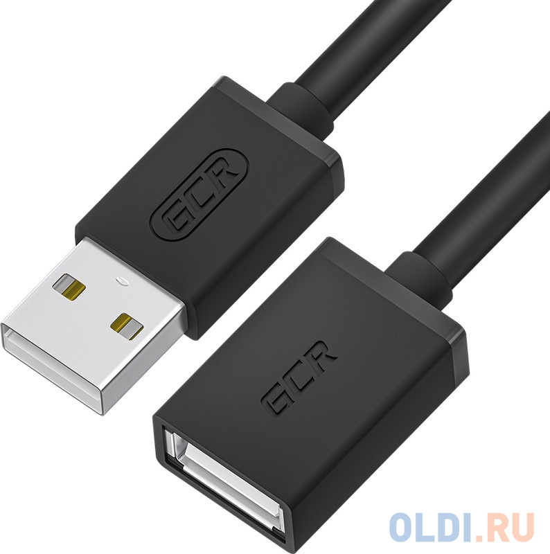 

Greenconnect Удлинитель 1.5m USB 2.0, AM/AF, черный, 28/28 AWG, экран, армированный, морозостойкий, GCR-UEC6M-BB2S-1.5m