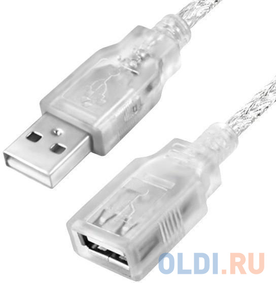 

Greenconnect Удлинитель 0.75m USB 2.0, AM/AF, прозрачный, литой, 28/28 AWG, экран, армированный, морозостойкий, GCR-UEC21M-BB2S-0.75m