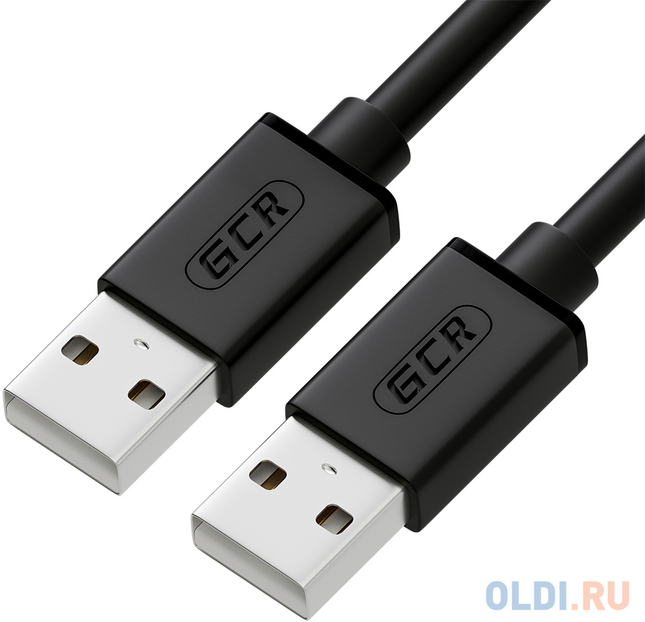 Greenconnect Кабель 3.0m USB 2.0, AM/AM, черный, 28/28 AWG, экран, армированный, морозостойкий, GCR-UM2M-BB2S-3.0m