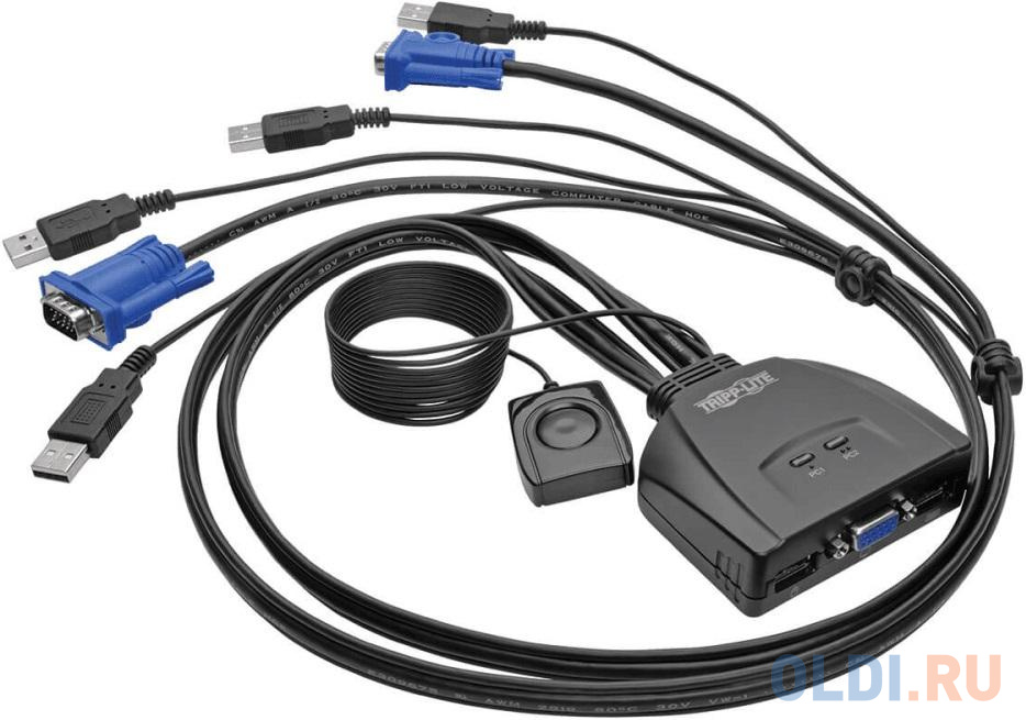 B032VU2 with 5ft built in cables, and one USB to PS/2 adapter. Adapter works with Windows and Linux