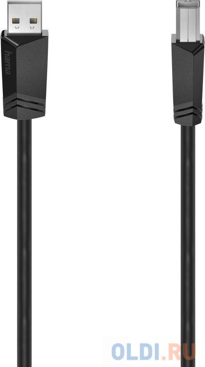 

Кабель Hama H-200603 00200603 USB A(m) USB B(m) 3м черный
