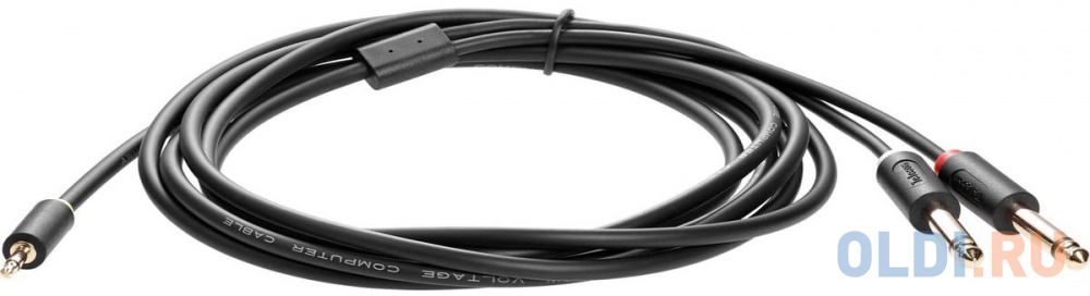 Кабель-адаптер 3.5ST (M)/2X6.35 ST (M), 3м, Telecom PRO &lt;TAV6168-3M& ;gt; - TAV6168-3M