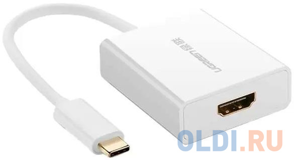 Адаптер UGREEN 40273 USB-C to HDMI Adapter. Цвет: белый