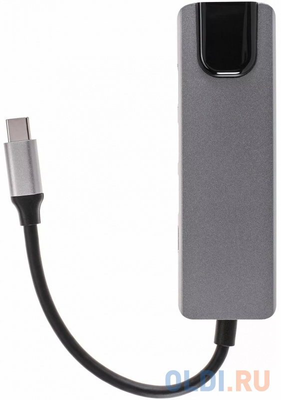 Адаптер USB 3.1 Type-Cm ->HDMI A(m) 4K@30Hz, RJ45, 2XUSB3.0, PD, iOpen <ACU435M> фото