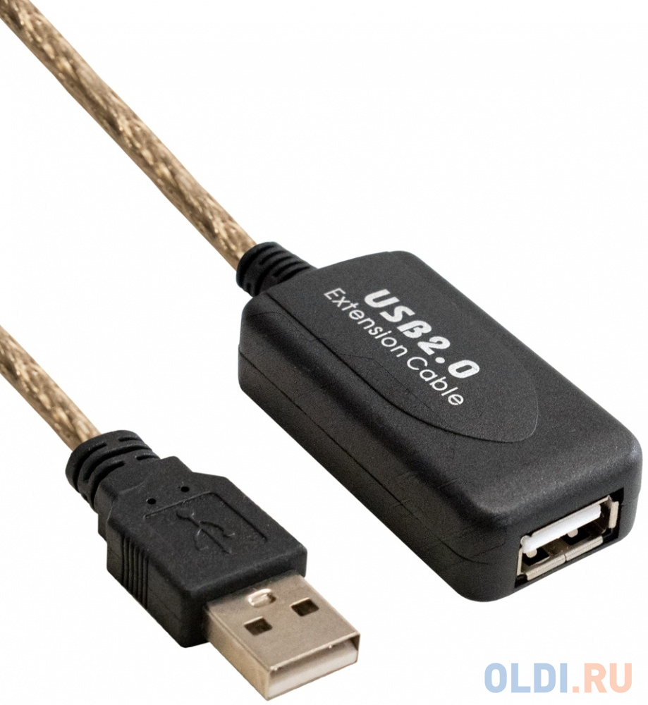 Удлинитель активный USB2.0-repeater ExeGate EX-UAE-AMAF-5.0 (Am/Af, 5м) Вид№2