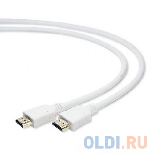 Кабель HDMI 3.0м Gembird v1.4 экранированный позолоченные разъемы белый CC-HDMI4-W-10