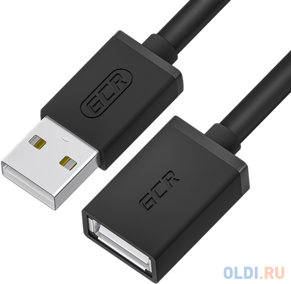 

GCR Удлинитель 0.5m USB 2.0 AM/AF, черный, GCR-55067