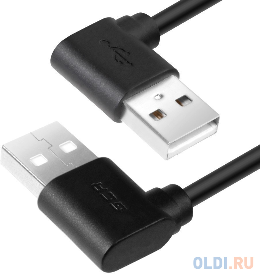 

GCR Кабель 1.0m USB 2.0, AM угловой/AM угловой, 28/24 AWG, GCR-AUM5AM-BB2S-1.0m