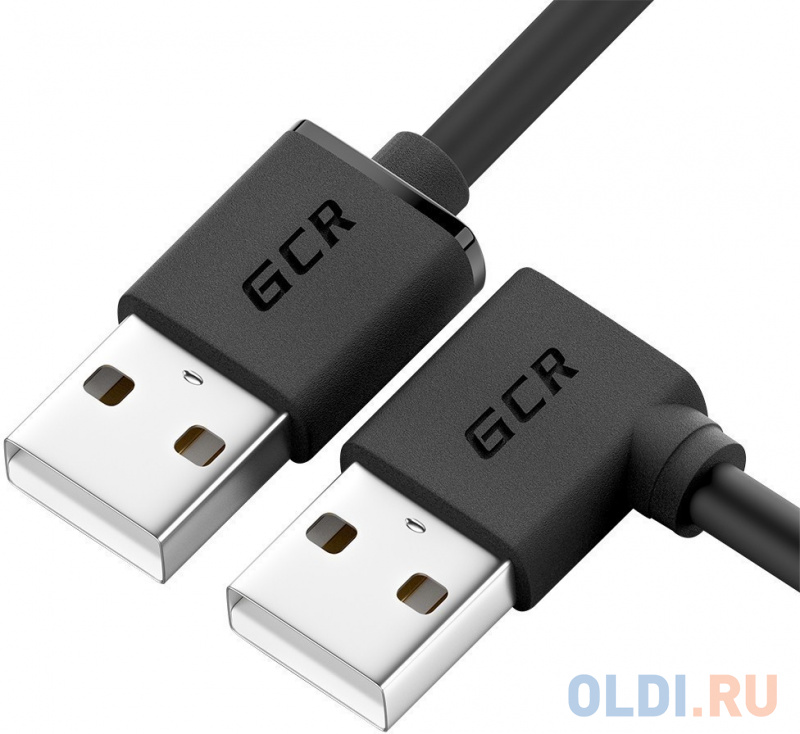 

GCR Кабель 0.5m USB 2.0, AM угловой левый/AM, 28/28 AWG, экран, армированный, морозостойкий, GCR-AUM5M-BB2S-0.5m