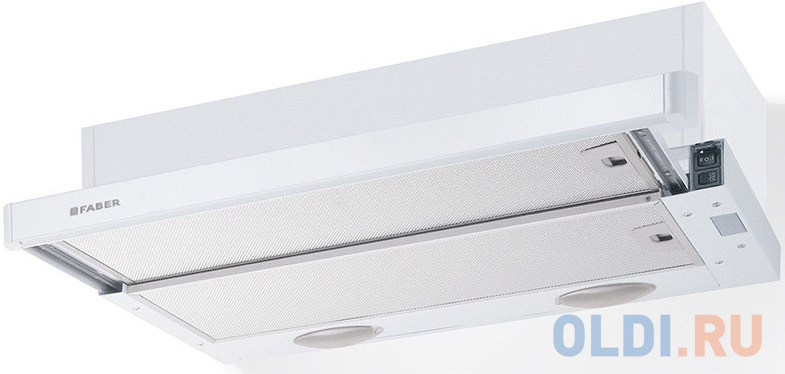 

Вытяжка встраиваемая Faber Flexa GLASS M6 W A60 белый управление: ползунковое (1 мотор)