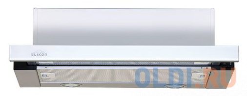 Вытяжка встраиваемая Elikor Интегра Glass 50Н-400-В2Д нержавеющая сталь/стекло белое вытяжка каминная elikor вента 60н 650 к3д нержавеющая сталь