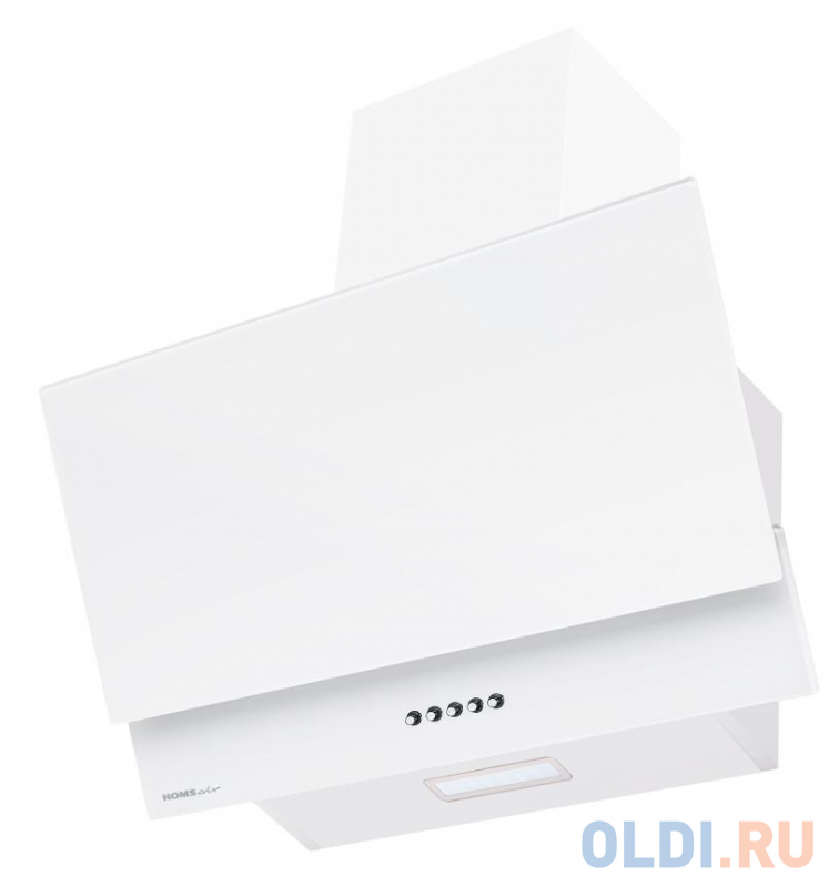 

ВЫТЯЖКА HOMSAir Saturn Push 60 Glass White/ наклонная, подвесная, кнопочное управление, 3 скорости, 650 м3/ч,до 25 м2, 47 Дб, угольный фильтр CF150 -