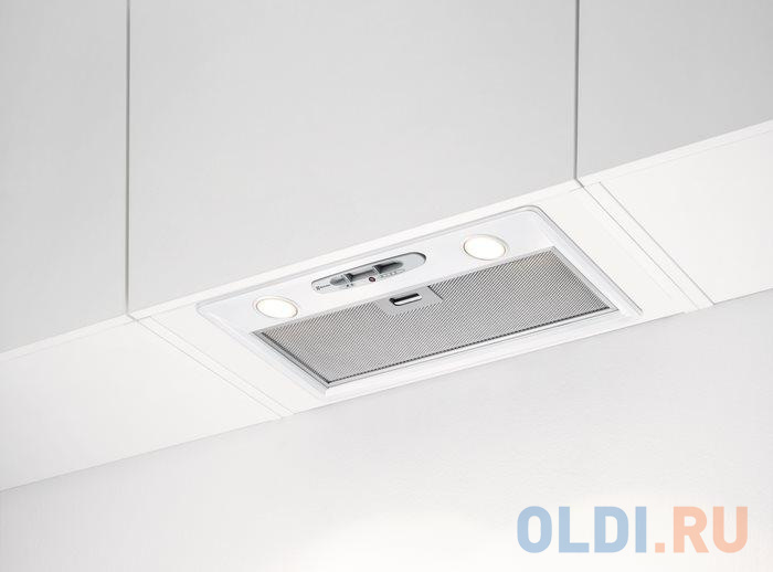 

Встраиваемая вытяжка ELECTROLUX/ Полностью встраиваемая кухонная вытяжка, ширина 60 см, цвет: белый, управление слайдером