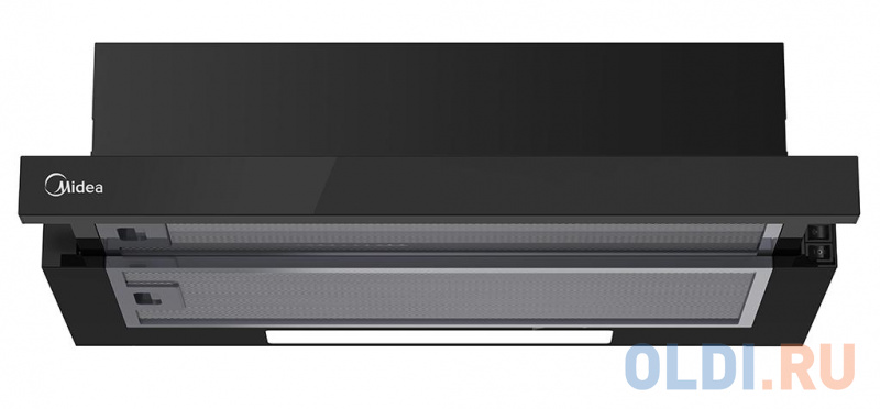 

Вытяжка, встраиваемая в шкаф с выдвижным экраном, ширина 60 см, отвод/рециркуляция, 2 мотора - 550 м3/час, механическое управление, 2 скорости, LED ос