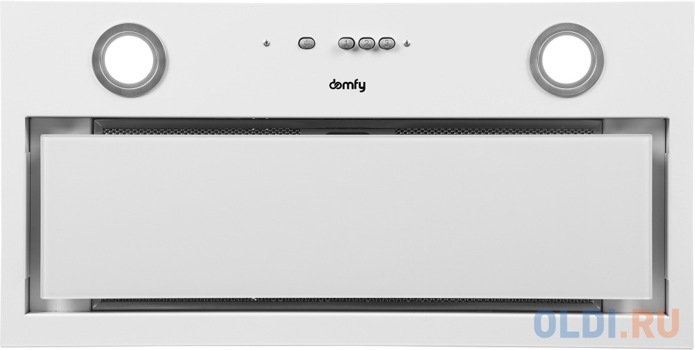 Вытяжка встраиваемая Domfy DM6036BB WG белый управление: кнопочное (1 мотор)