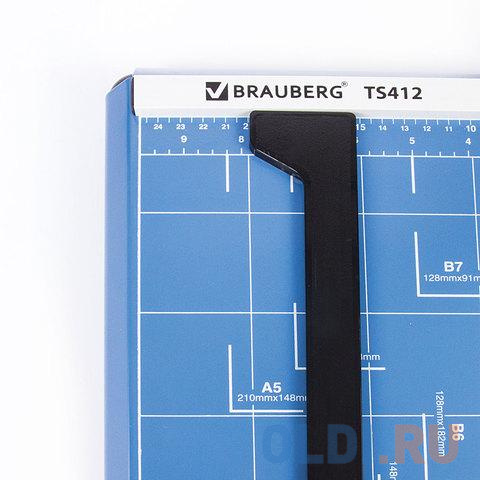 Резак BRAUBERG SABER, A4, сабельный, TS412, 12 л., металлическая основа, длина реза 300 мм, 531800 - фото 2