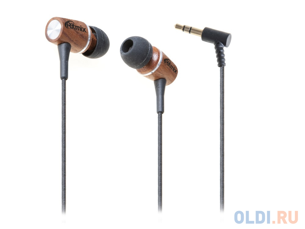 

Наушники Ritmix RH-160 черно-коричневый