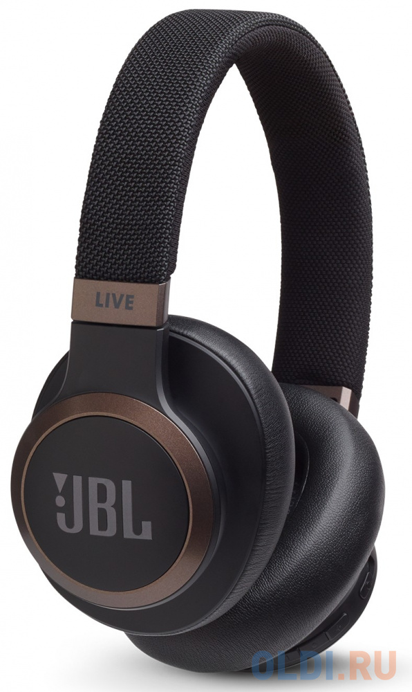 

Гарнитура накладные JBL Live 650BTNC 1.2м черный беспроводные bluetooth (в ушной раковине