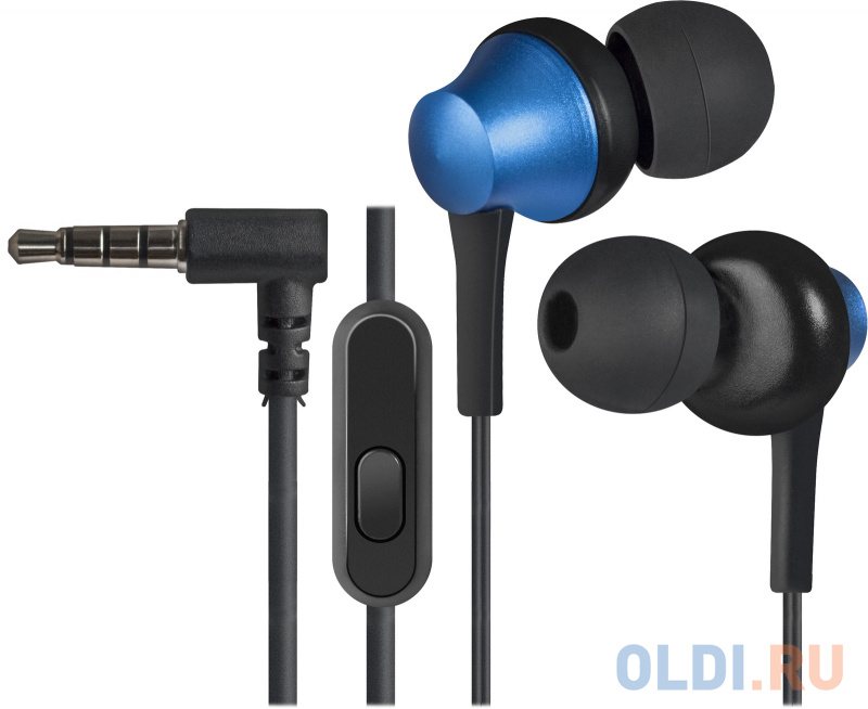 

Гарнитура Defender Pulse-470 черный+синий, вставки