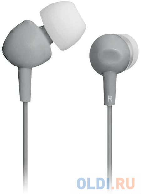 

Наушники вкладыши BBK EP-1103S 1.2м серый проводные (в ушной раковине)