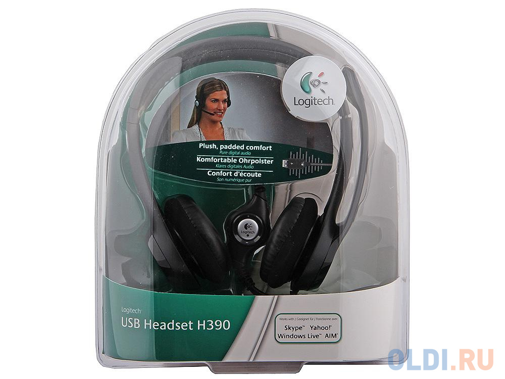 (981-000406) Гарнитура Logitech Headset H390 USB фото