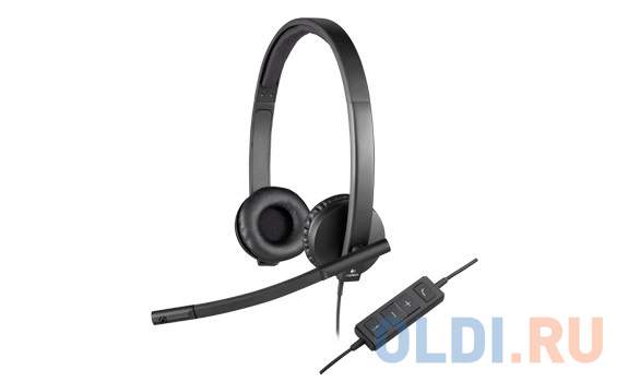 (981-000575) Гарнитура Logitech Headset H570e STEREO USB Вид№3