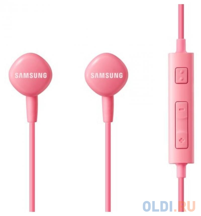 Гарнитура проводная Samsung EO-HS1303PEGRU, 32 Ом, 20Гц - 20 кГц., L-1.2 м., 3. 5 мм., розовый - фото 1