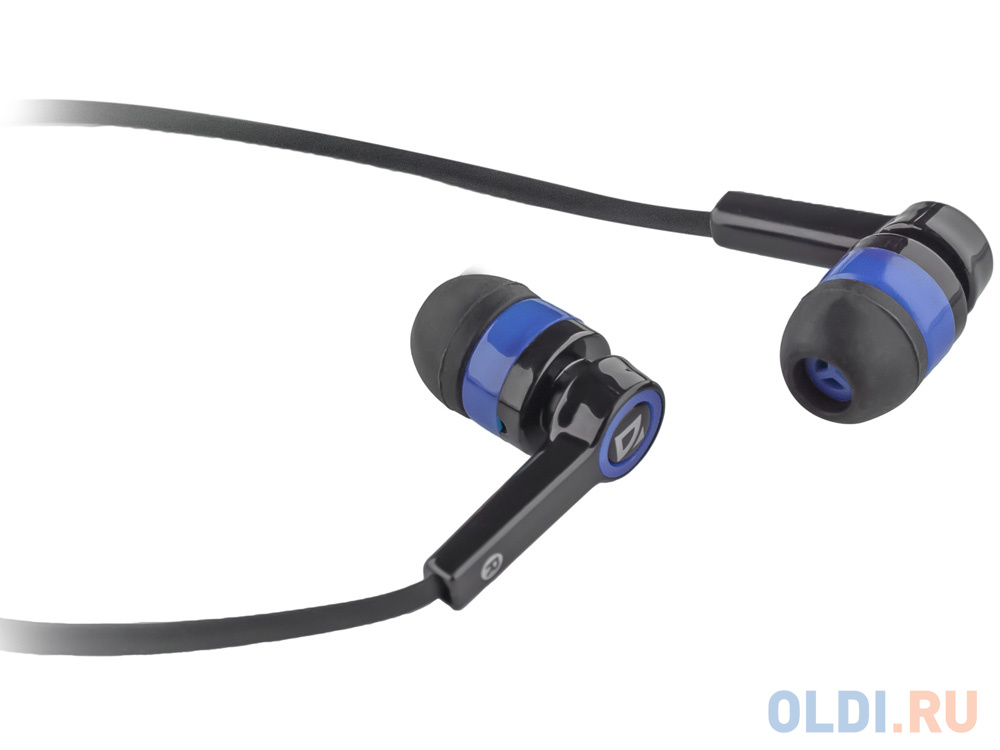 Гарнитура Defender Pulse-420 Black/blue 4-пин 3,5 мм jack, кабель-1,2м Вид№2