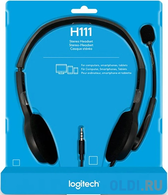 (981-000593) Гарнитура Logitech Headset H111 фото
