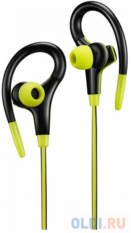 

Стерео спортивные наушники с микрофоном, длина кабеля 1,2 м, Lime