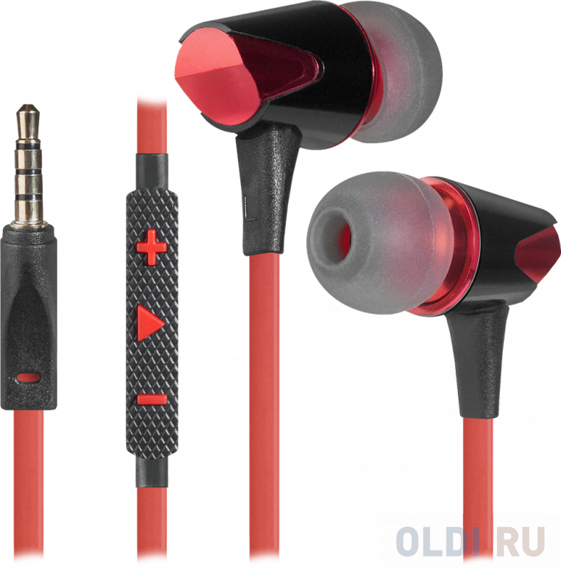 

Гарнитура Defender Sagaris черный + красный, кабель 1,2 м